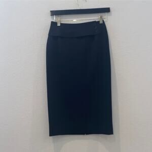 L'EQUIPE Straight Pencil Skirt Black Size Italy 38